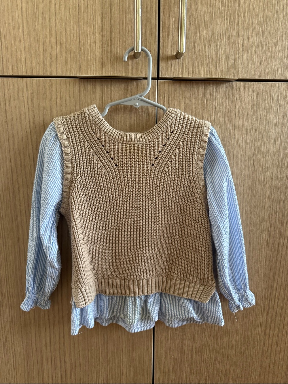 Zara Tan Ribbed Knit Sweater - Neutral Tan
